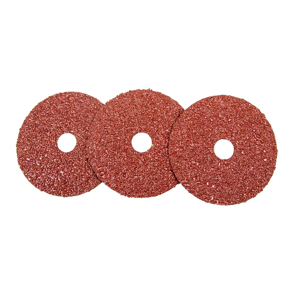 Resin Fibre Sanding Disc, Aluminum Oxide, 5 in x 7/8 in Arbor, 16 Grit